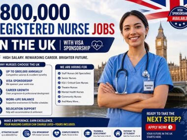 $800,000 Registered Nurse Jobs in the UK with Visa Sponsorship
