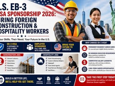 U.S. EB-3 Visa Sponsorship 2026: Hiring Foreign Construction & Hospitality Workers